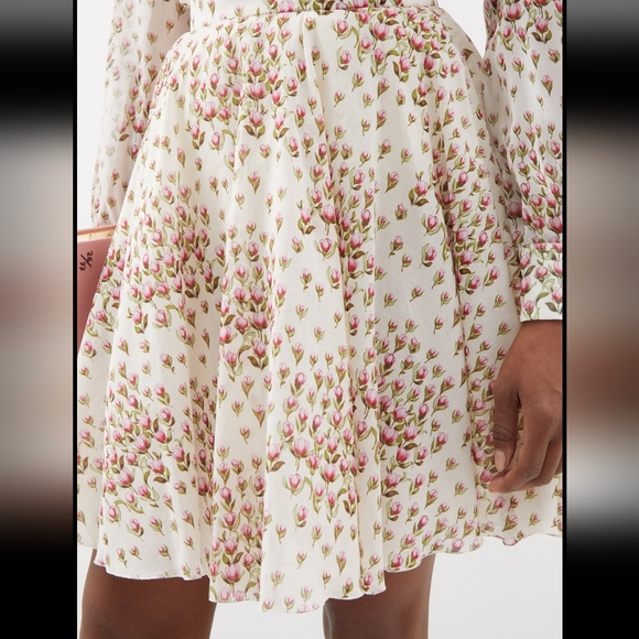 Giambattista Valli Tulip Print Cotton Skirt IT46 (US6-8) - Picture 2 of 9